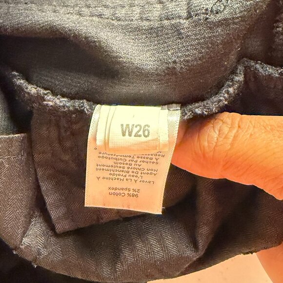 Talbots Black Pants Corduroy Size 12 High Waist Straight Leg - Picture 9 of 9